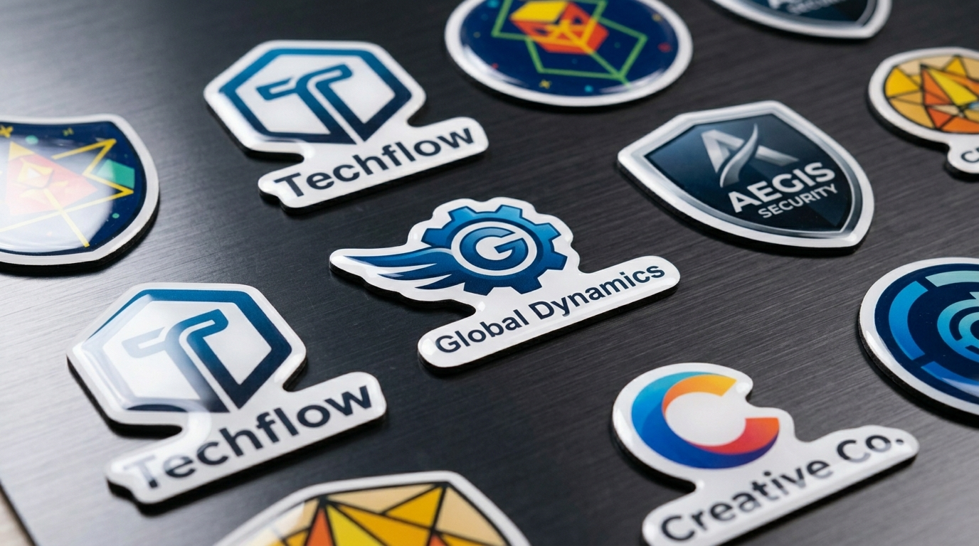 Individuelle Werbemagnete mit UV-Resin